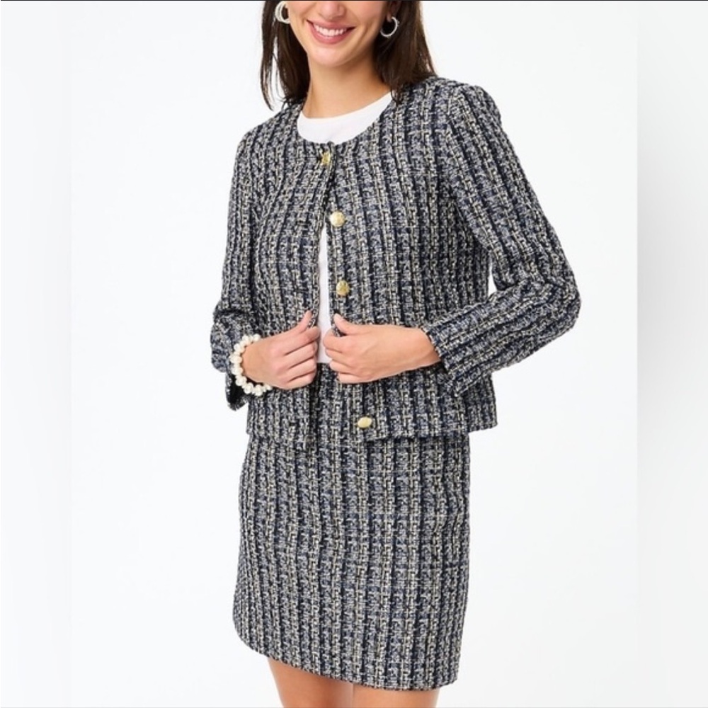 J.Crew Factory Tweed Lady Jacket | Size 10 - Picture 5 of 7